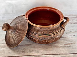 Гончарна жаровна, ковбасник з глини 2 л