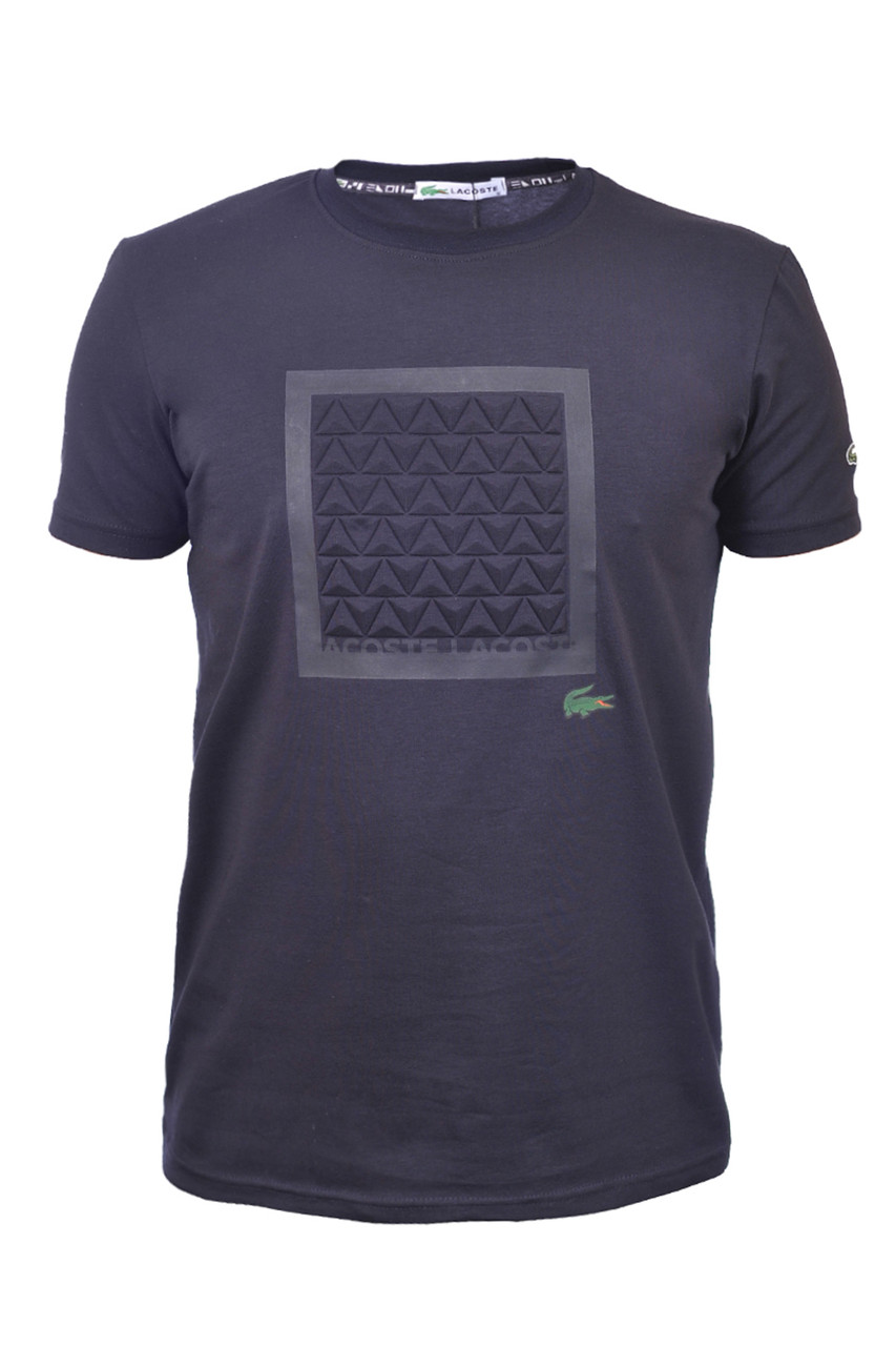Футболка чоловіча Lacoste 25-25Y-9209 темно-синя