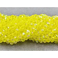 Кришталь 6мм жовтий прозорий АВ (+-90шт)