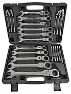 Набір ріжково-накидних ключів із тріскачкою Falon-Tech 22 шт 6-32 мм FT0632, фото 2