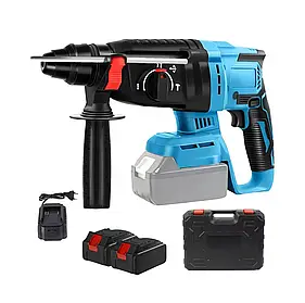 Акумуляторний перфоратор 24 V, 2 акумулятори, 4.0 Ah, 3 режими, кейс, зарядний пристрій