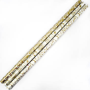 Папір пакувальний 64х90см золото/срібло №1938/GWP2024-5/Мандарин/(100)(240)