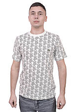 Футболка чоловіча Lacoste 25-489 біла, фото 3