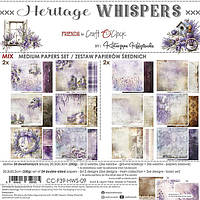 HERITAGE WHISPERS - набір паперів 20,3x20,3см - МІКС