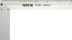 Кутник столярний алюмінієвий YATO l = 350 мм, YT-7082