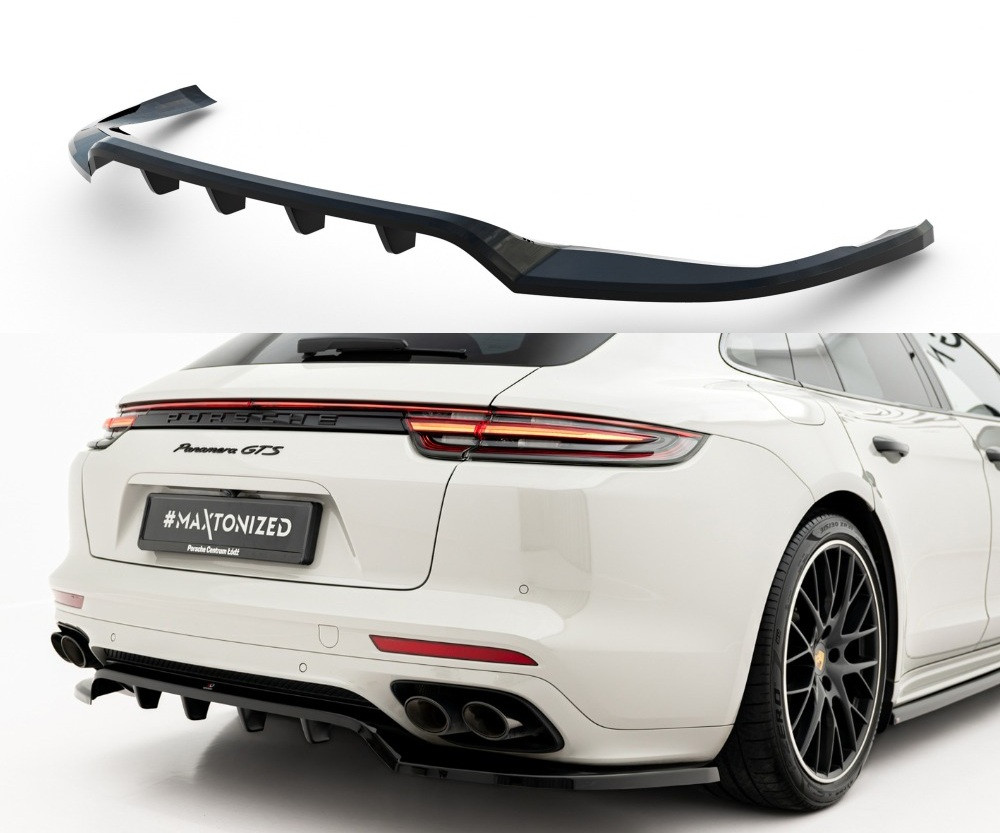 Дифузор Porsche Panamera 971 GTS Sport Turismo (20-23) тюнінг обважнення спідниця елерон, фото 1