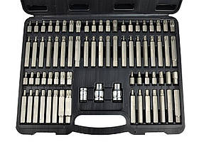 Набір шестигранних ключів 75ел. TORX SPLINE RIBE Geko 10036