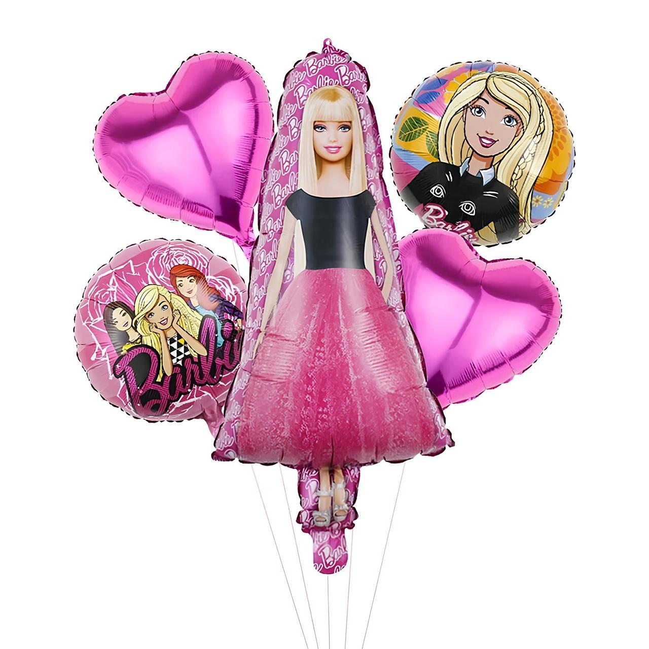 Фонтан з кульок Барбі з друзями | Малинові серця