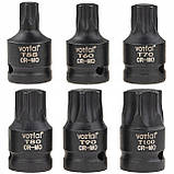 Набір ударних бітів Vorfal TORX (T55-T100) 1/2″ 6 од. V08051, фото 3