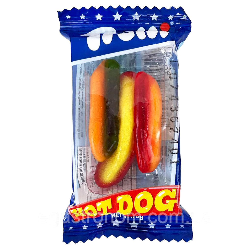 Желейки ход дог Троллі Trolli hot dog 9g 60шт/пач (Код: 00-00017281)
