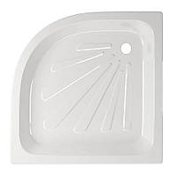 Полукруглый стальной поддон для душа AquaStream Steel 99 L 90х90х15 (1.5 мм)