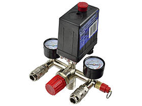 Пресостат до компресора Geko G80306, 8 бар, 1/4", 20,5 мм