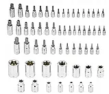 Набір головок TORX + біти в головці TORX/E-TORX/TORX PLUS (1/4/, 3/8, 1/2) 60 од. Vorfal V08065, фото 3