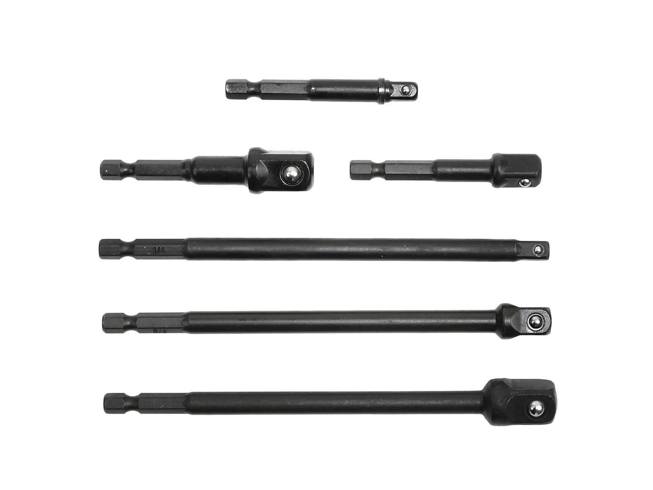 Набір подовжувачів шестигранних ударних 1/4"-1/2" 6 шт. Geko G10530