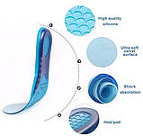 Гелеві устілки для взуття, ортопедичні устілки, анатомічні спортивні стельки 44-46 Hechpro (GL-3846) 31.5, фото 6