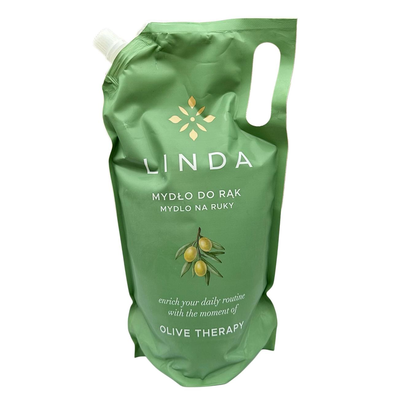 Рідке мило для рук Linda Bawelna Оливка 1000 мл, фото 1