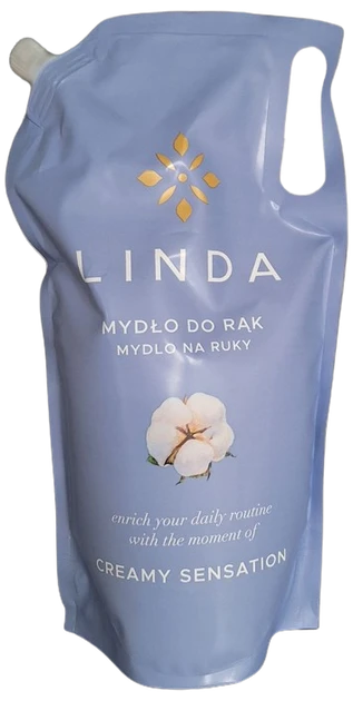 Рідке мило для рук Linda Bawelna Бавовна 1000 мл, фото 1