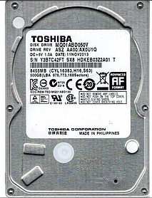 Жорсткий диск 2.5" 500GB Toshiba 5400rpm 8MB Ref