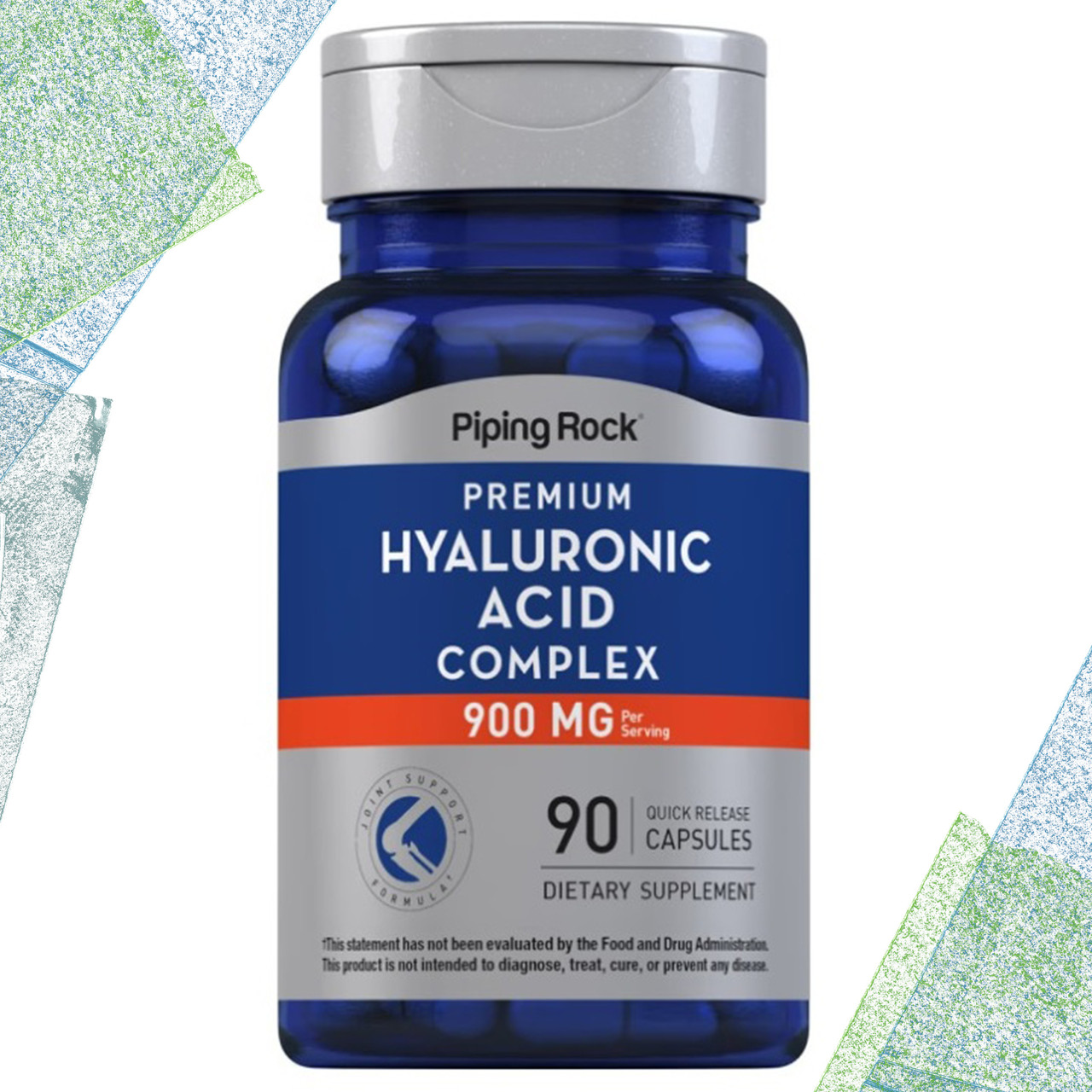 Комплекс Piping Rock Hyaluronic Acid Complex (з МСМ і Колагеном) 900 мг на порцію 90 капсул