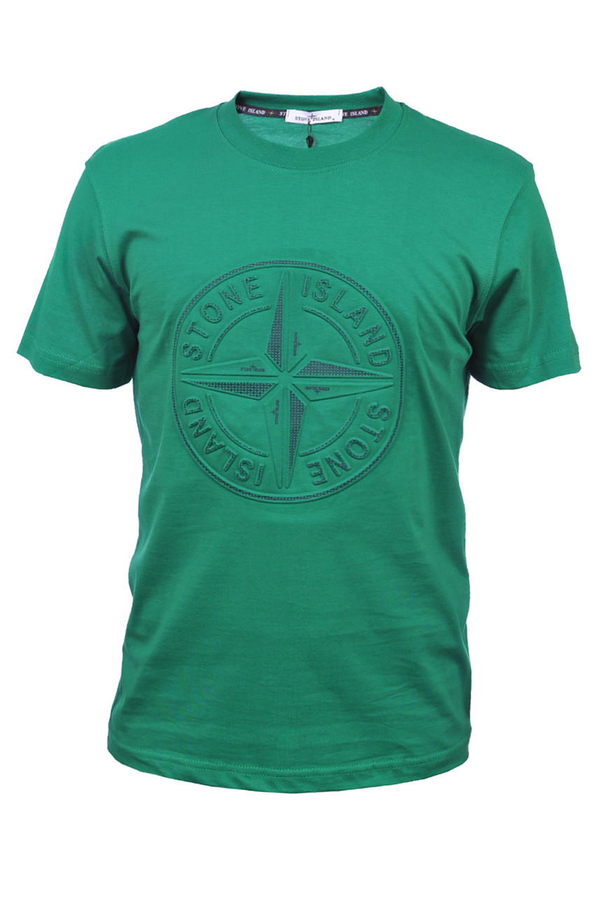 Футболка чоловіча Stone Island 25-ST503 зелена