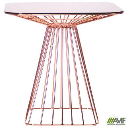 Стіл Tern, rose gold, glass top
