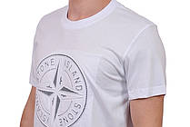 Футболка чоловіча Stone Island 25-ST503 біла, фото 6