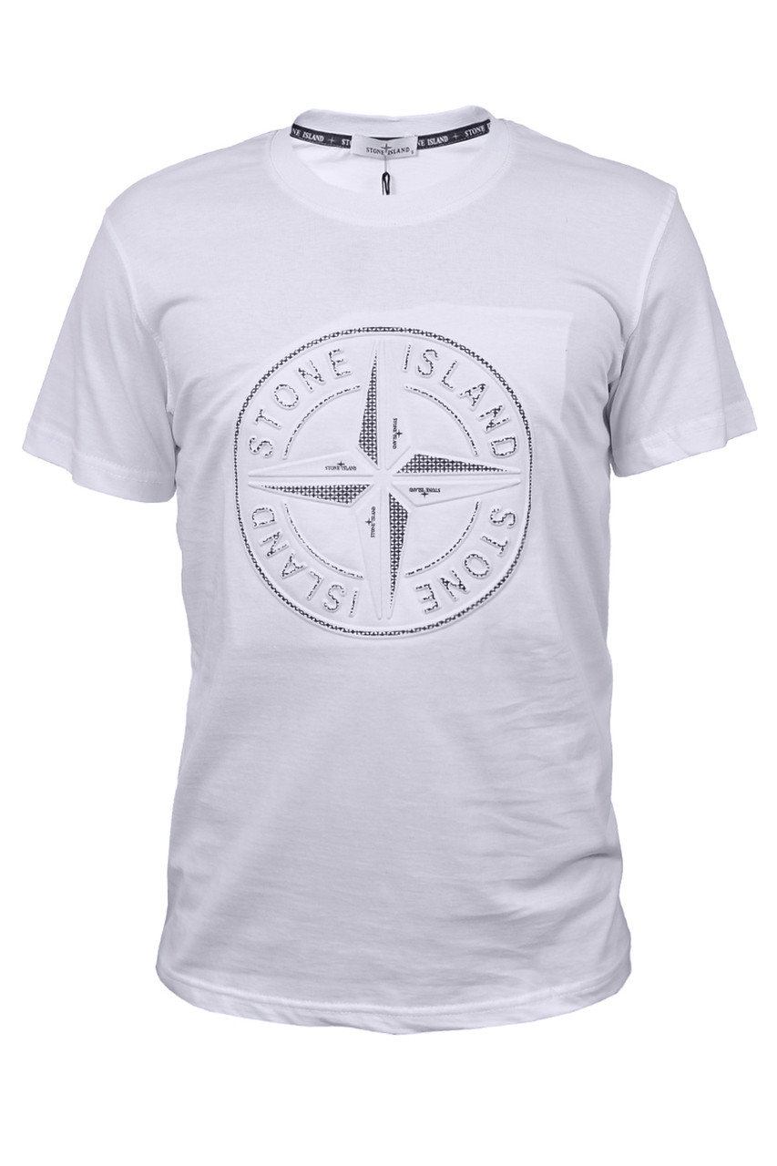 Футболка чоловіча Stone Island 25-ST503 біла