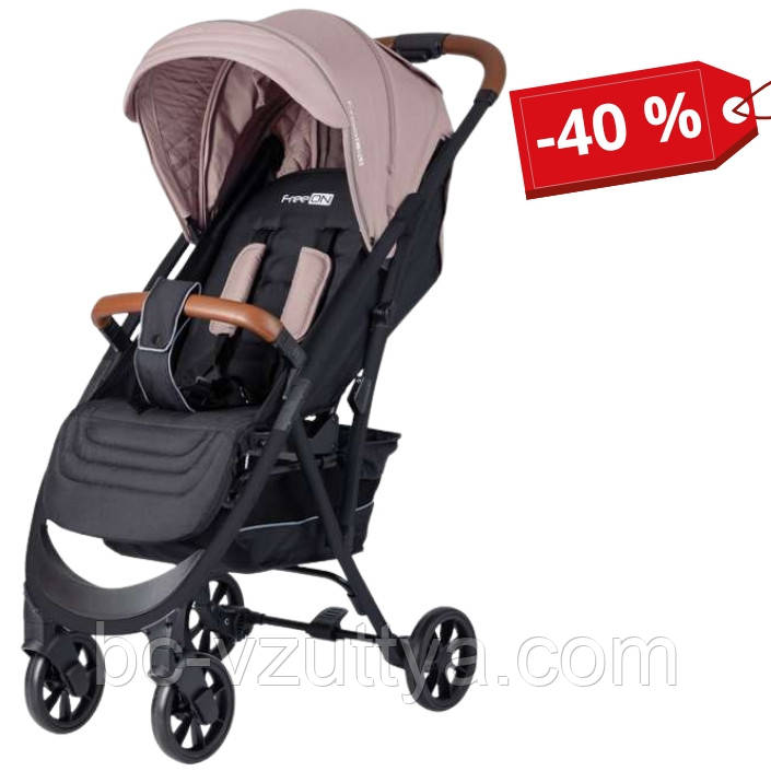 Коляска для дитини прогулянкова FreeON LUX Premium Beige-Black