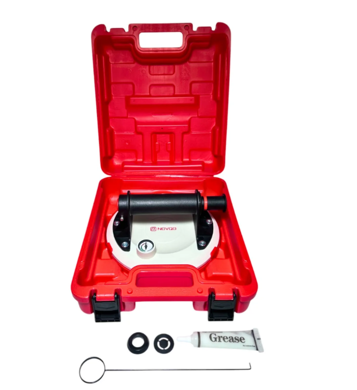 Вакуумна присоска Novqo P611W з манометром, біла резина (NQP611W), фото 1