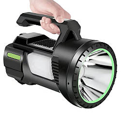 Ручний світлодіодний ліхтар 5W, 4800mAh, 600Lm, Klaus / Акумуляторний ручний прожектор / Кемпінговий ліхтарик