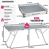 Складаний кемпінговий стіл Jumbo 180×70×70,5 см, фото 4