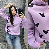 Жіноче стильне худи з принтом Міккі Мауса, фото 2