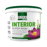 Фарба інтер'єрна акрилова FLORA Сolour Super White INTERIOR
