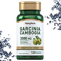 Для схуднення Piping Rock Garcinia Cambogia 3000 мг в еквіваленті на порцію (Гарцинія) 120 капсул