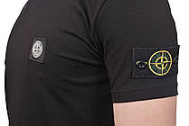 Футболка чоловіча Stone Island 25-25Y-09715 чорна, фото 5