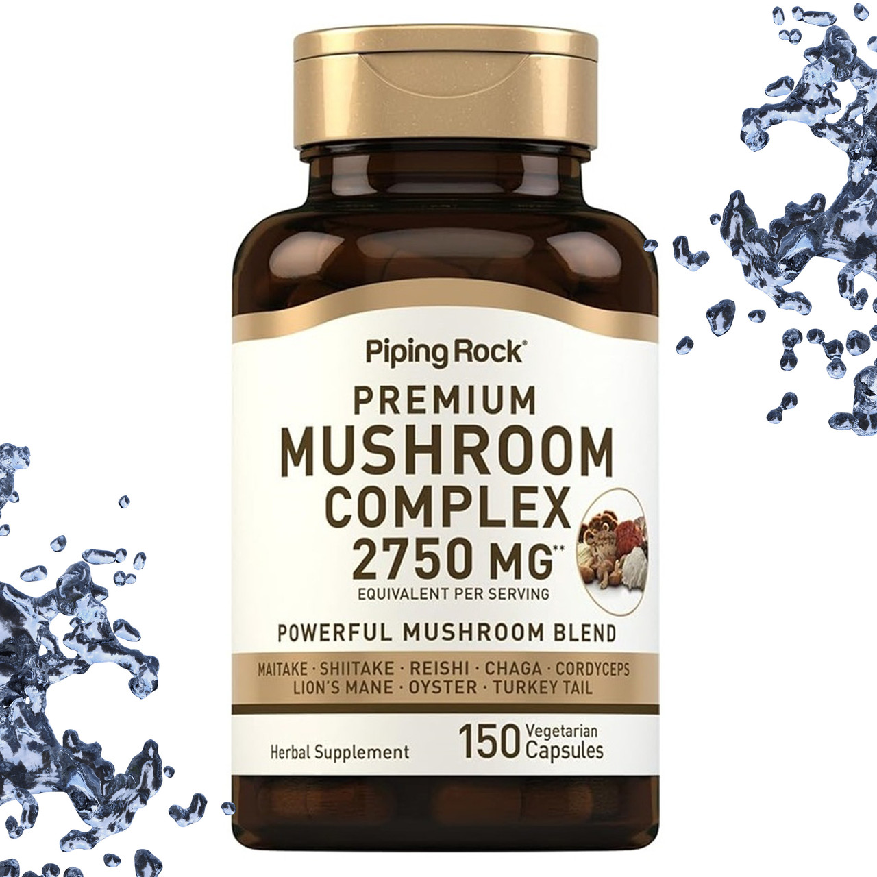 Грибний комплекс Piping Rock Mushroom Complex 2750 мг на порцію 150 вегетаріанських капсул