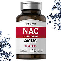 Відхаркуюче Piping Rock NAC N-Acetyl Cysteine 600 мг 100 капсул