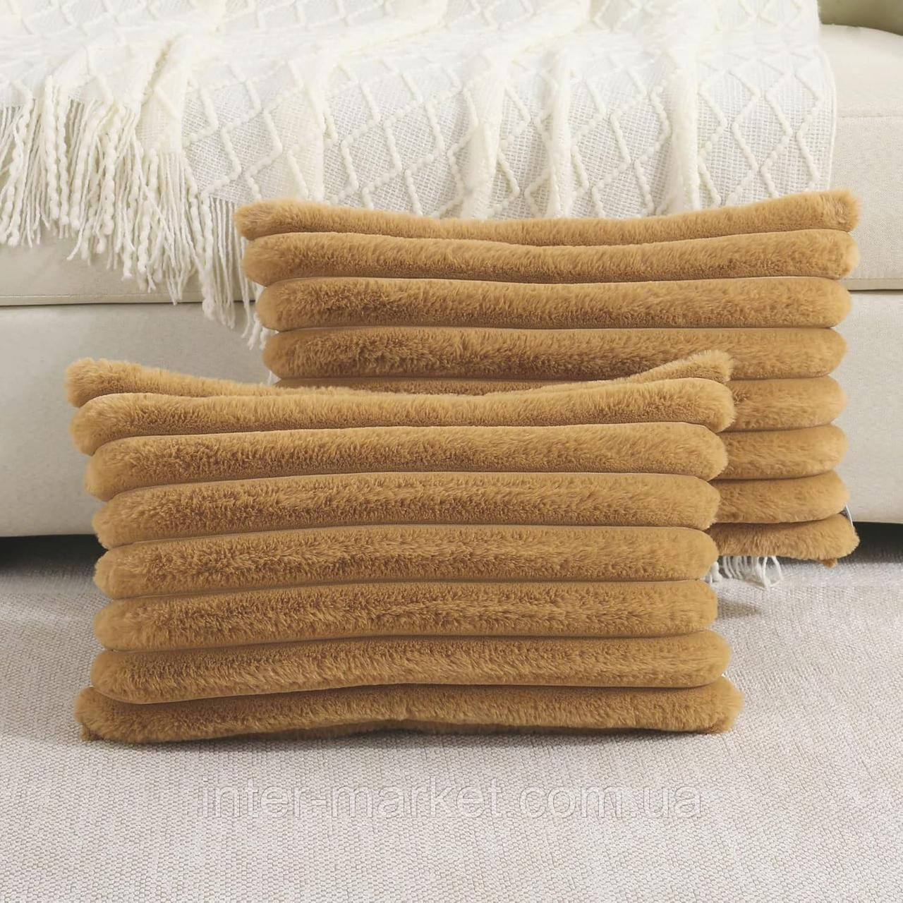 Наволочки шарпей на замку 50х70, Комплект із 2-х теракотових наволочок шарпей на замку, фото 1