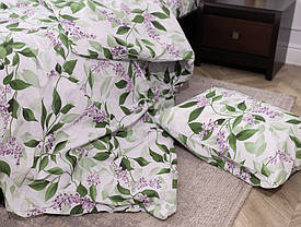 Євро максі набір постільної білизни 200*220 з Бязі "Gold" №153310 весняний принт Черешенька™, фото 4