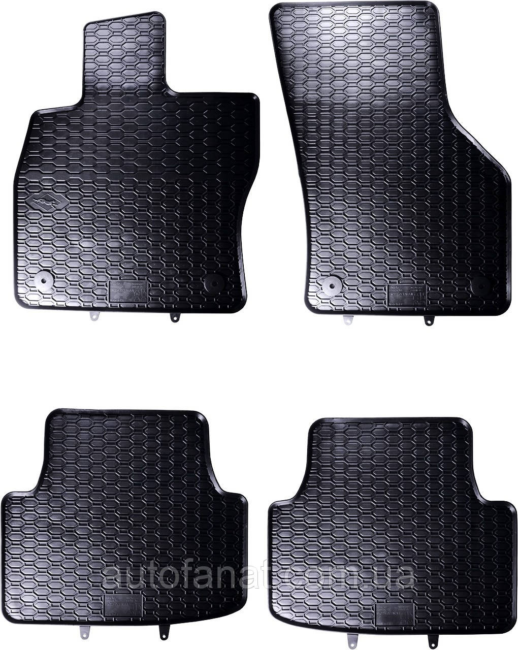 Килимки Skoda Superb III 2015-2023, в салон гумові 4шт. Geyer & Hosaja Польща (883/4C)