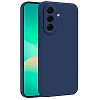 Чохол Fiji Full Soft Premium для Samsung Galaxy A56 5G (A566) протиударний бампер з мікрофіброю Dark Blue