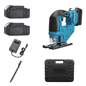 Акумуляторний лобзик 24 V з 2 акумуляторами, регулювання швидкості, змінні пилки