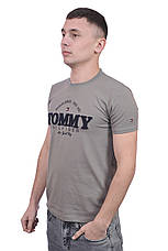 Футболка чоловіча Tommy Hilfiger 25-25Y-6002 сіра, фото 4