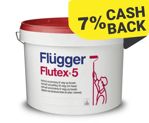 Латексна акрилова фарба Flugger Flutex 5 База 4 9.1 л., фото 1