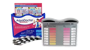 Тестер таблетковий AquaDoctor Test Box O2/pH, фото 3