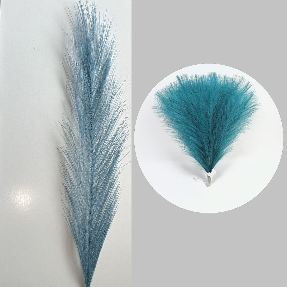Пампасна трава, гілочка штучна, колір бірюзовий