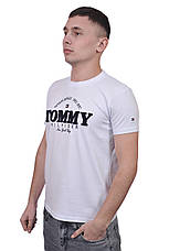 Футболка чоловіча Tommy Hilfiger 25-25Y-6002 біла, фото 4