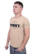 Футболка чоловіча Tommy Hilfiger 25-25Y-6002 бежева, фото 4