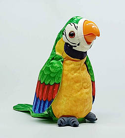 М'яка іграшка повторюшка Shantou Папуга зелений 25 см K4107-2