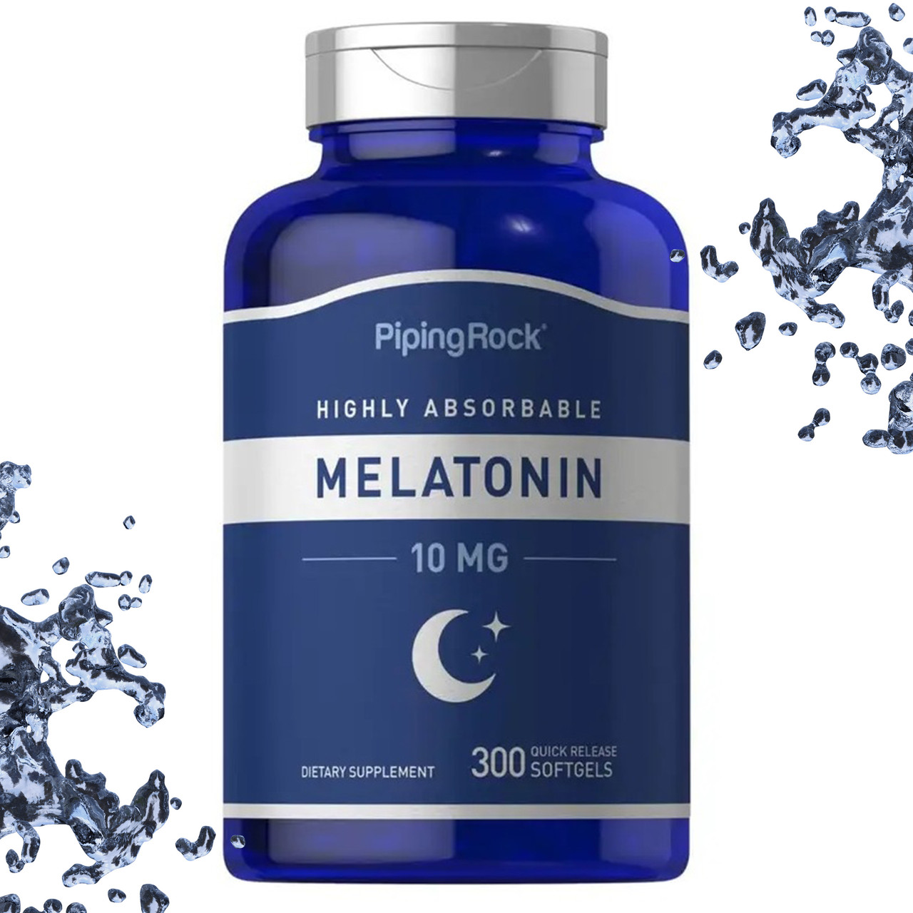 Мелатонін Piping Rock Melatonin 10 мг 300 гелевих капсул